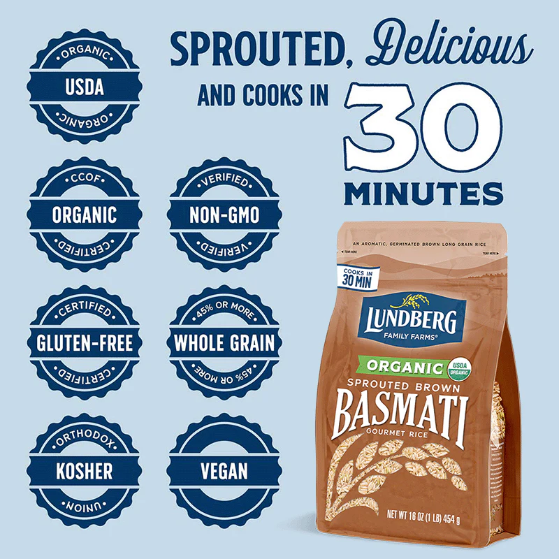 Organic Sprouted Brown Basmati Rice - Image 3