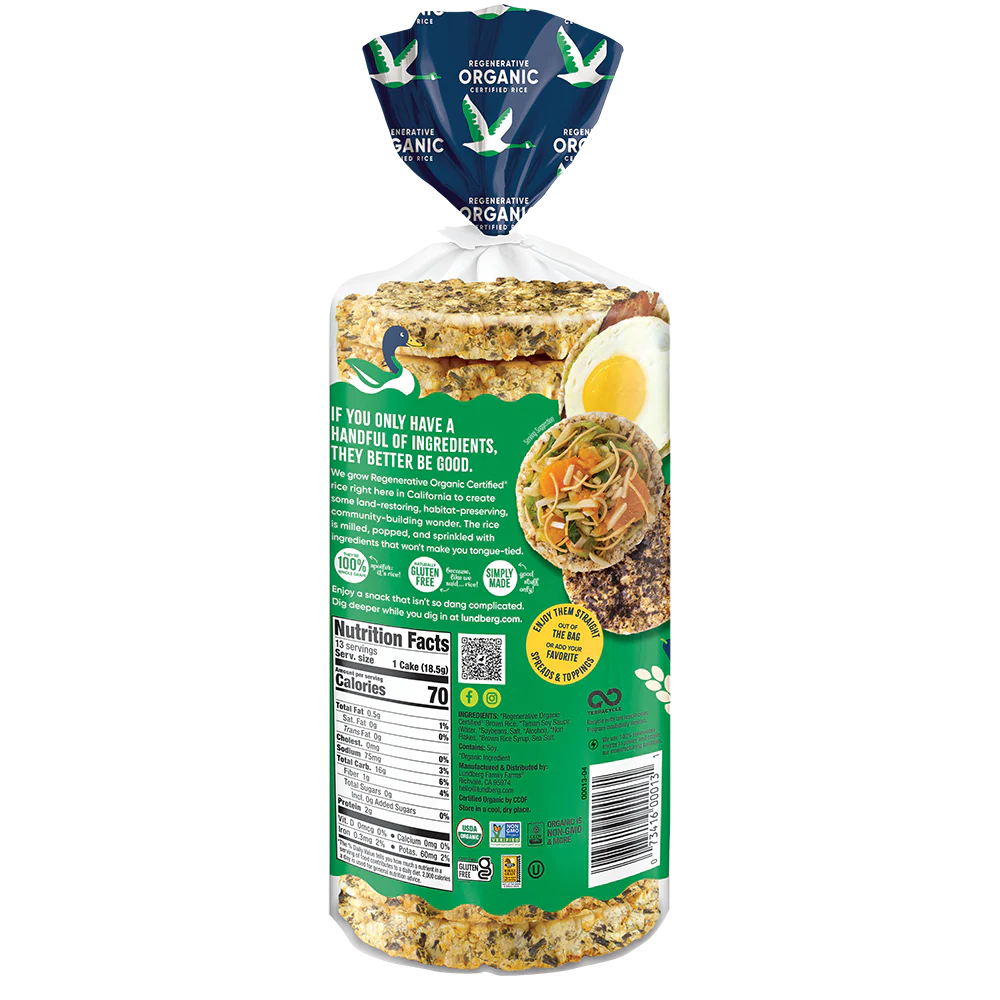 Organic Tamari With Seaweed Rice Cakes - Image 3