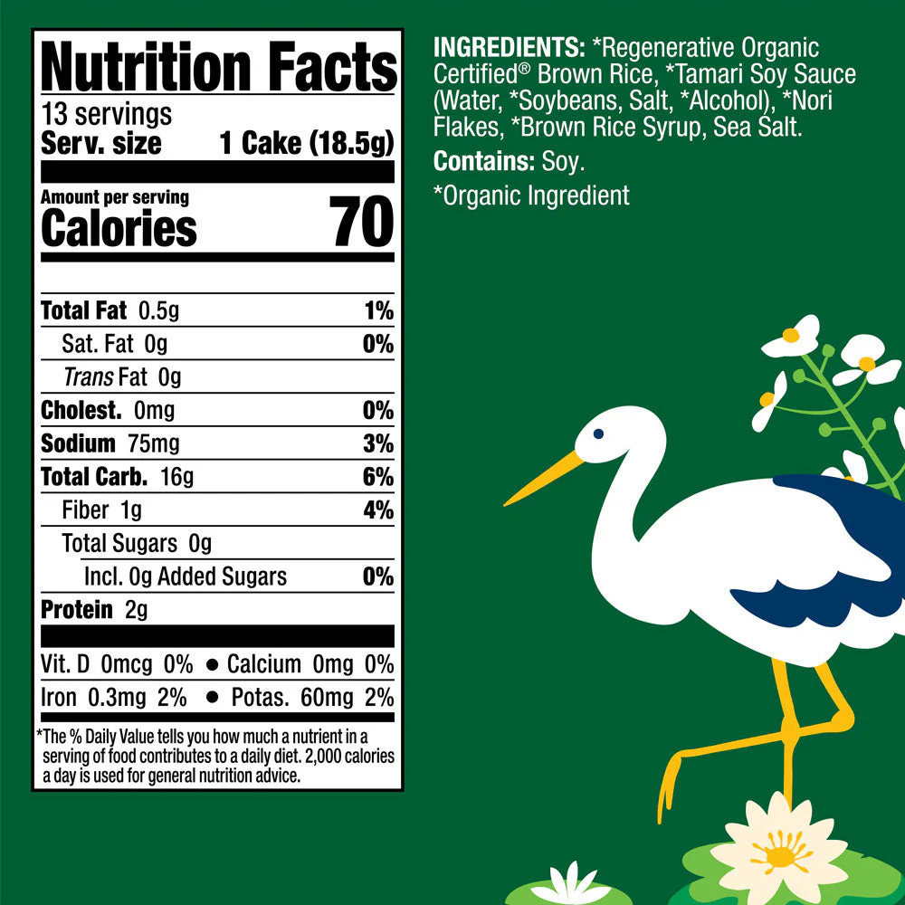 Organic Tamari With Seaweed Rice Cakes - Image 5