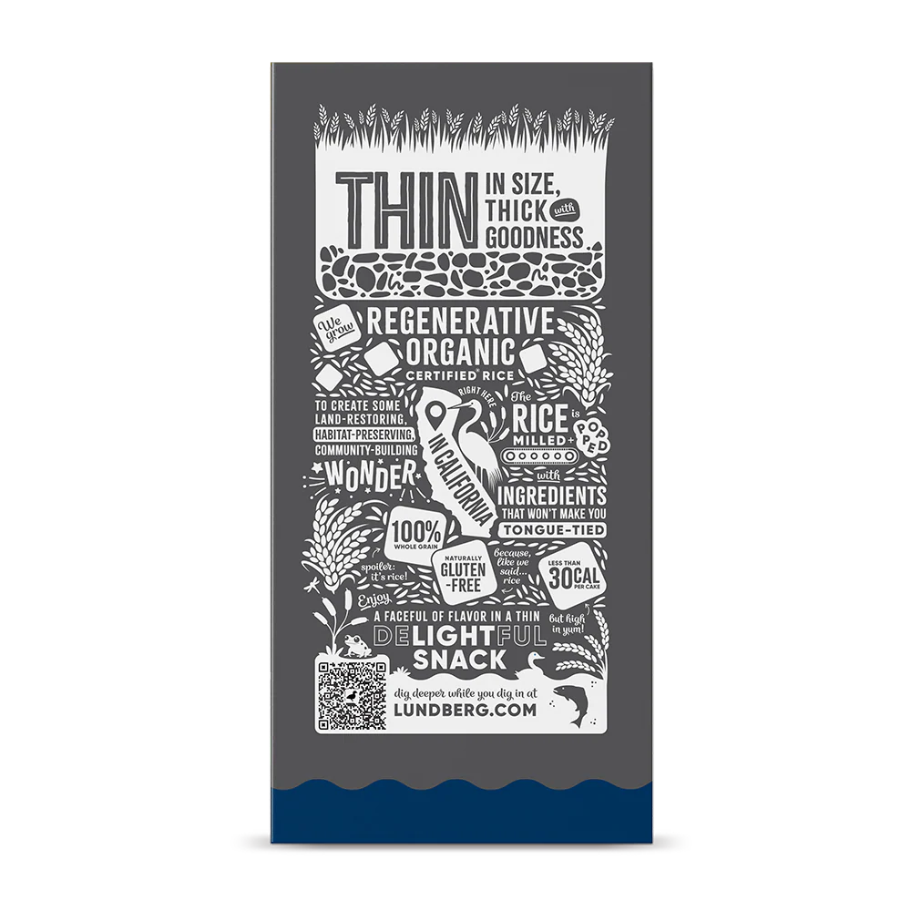 Organic Cracked Black Pepper Thin Rice Cakes - Image 4