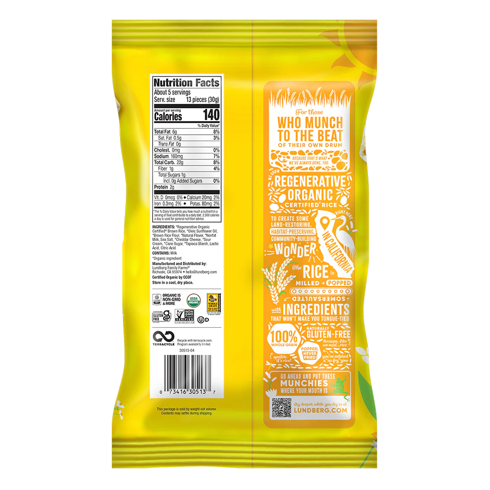 Organic White Cheddar Rice Cake Minis - Image 3