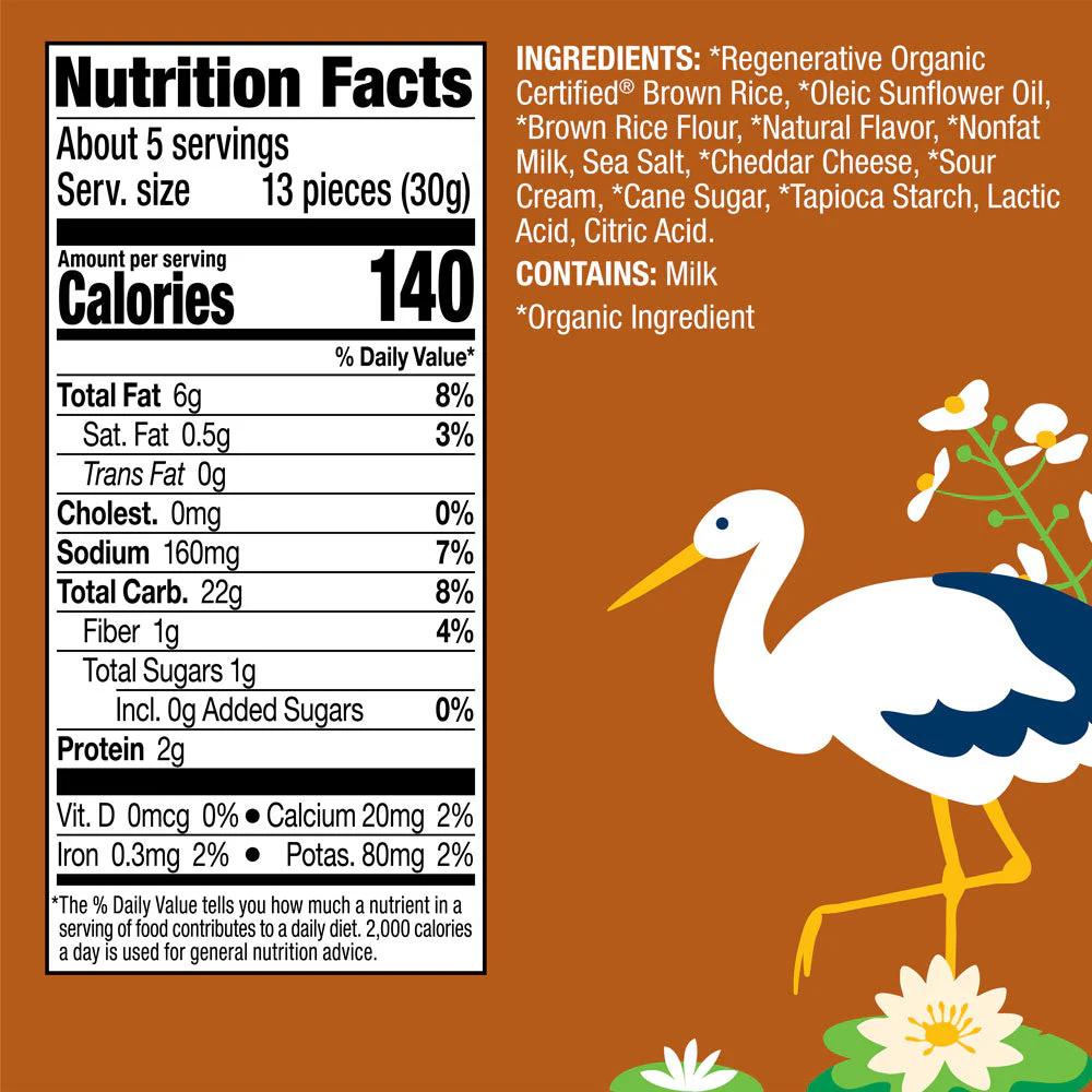 Organic White Cheddar Rice Cake Minis - Image 8